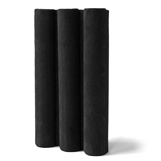 Nyx (Deep Black) Suede Acoustic Wall Panel Sample